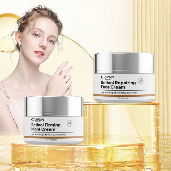Best Hot Selling 2Pcs Day & Night Facial Cream Skincare Kit Moisturizing Whitening Anti Wrinkle Aging Retinol Face Skin Care Set