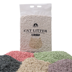 Natural Dust Free Premium tofu Cat Litter Sand Natural Carbon Clumping Flushable Bulk 6L Tofu Cat Litter