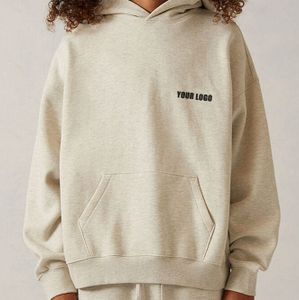 2022SS ESS Front Back velvety black print SS22 hoodie Stretch Limo Light Oatmeal Dark Oatmeal men women set hoodies