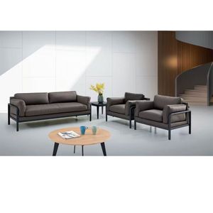 Office Furniture Modern Style Leather Sofa Set VIP Waiting Room Pu 1 1 3 European Style Sectional Sofa Modular Settee Sofa