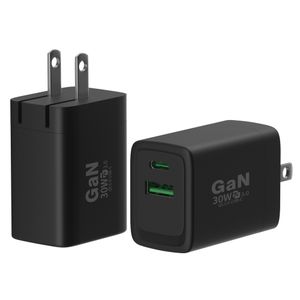 New Design Appearance 30W foldable US plug GaN charger fast charger for mobile phone charger for iPhone Huawei Xiaomi