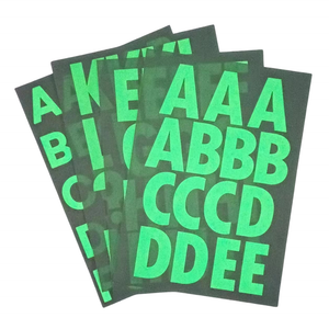 Sticker Maker Custom Glow in the Dark Alphabet Stickers Permanent Adhesive Letter long lasting Outdoor Use Vinyl Number Sticker