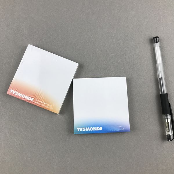 Sticky Note 3*3 Inch Memo Note Customization Creativity Simple for Student Custom Paper Product Opp Bag Offset Paper Memo Pads