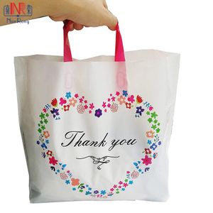 Wholesale Bulk Biodegradable Holiday Funny Plastic Gift Bag Vintage Easter Boutique Polka Dot Plastic Fancy Gift Bag