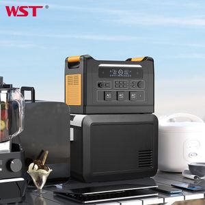 WST Standby Power Supply Power Station Portable Laptop PD 100W Quick Charge Phone Charger with AC DC Outlet Backup Power Station