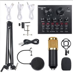 XYHot Selling Bm800 V8 Kit Sound Card Studio Mic Stand Recording Audio Condenser Microphone Set For Karaoke Podcast Live Streami