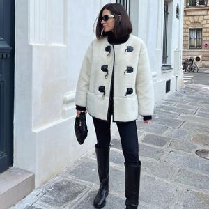 Women Fashion Street Style Long Sleeve Graphic Print Shacket Coat