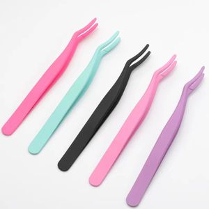 Professional Volume Lash Extension Tweezers Strong Hold Stainless Steel Eyelash Applicator