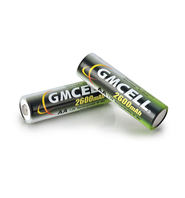 GMCELL Wholesale NIMH AA 2600mAh 1.2V Rechargeable Battery Cell NIMH AA 1.2V 2600mAh Batteries