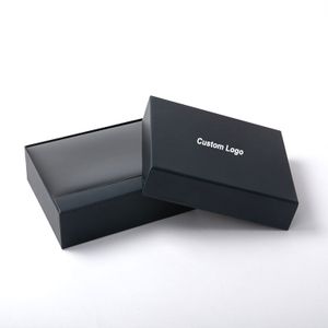 Custom Luxury Cardboard Craft Box Recyclable Matte Black Gift Box For Packaging