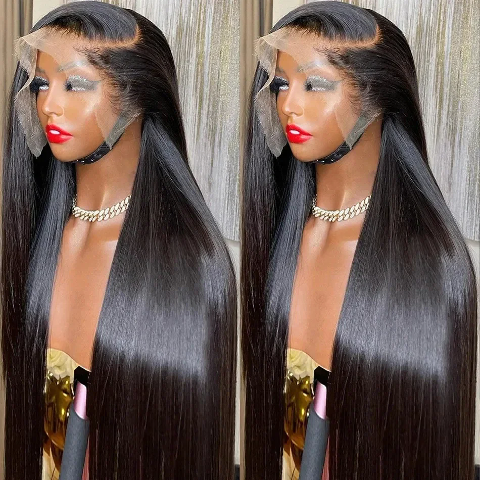 180% 30 Inch 613 hd Lace Frontal Wig Black Long Straight Lace Front Wigs 13x4 Pre Plucked Lace Front Human Hair Wigs For Women