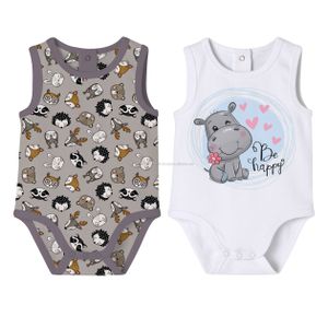 Wholesale Organic Cotton Baby Clothing Set Cute Onesie Romper for Girls Summer and Autumn Short Sleeves for Sleep 0-6 Months