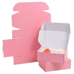 Custom Printing Black White Pink Corrugated Mailer Mailing Clothe Underwear Apparel Packaging Paper Box