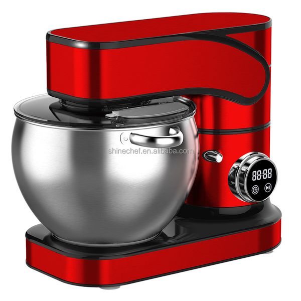 Kitchen Appliance LED Touch Screen Multifunctional Food Stand Mixer Stainless Steel Stand Mixer For Baking