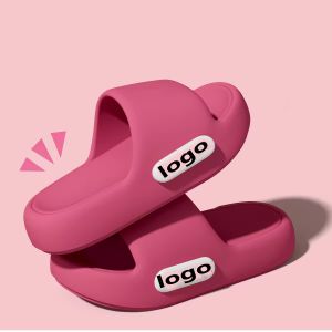Cloud Feeling Pillow Slippers Slides For Women And Men Fashion Soft Foam Thick Sole Sandals Shoes Custom 3D Printing Logo