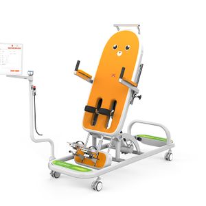 Pediatric Lower Limb Functional Rehab Device Intelligent Robotic Tilt Table for Children Electric Tilt Table