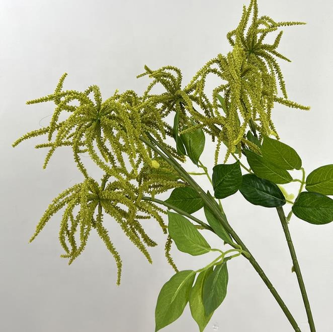 Qingdao Hengwei Flowery Crafts Co., Ltd. High quality soft plastic artificial Amaranthus foliage for sale