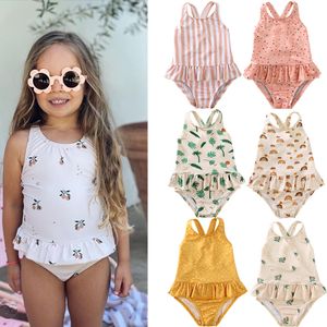 Baby Swimsuit girls Baby one-piece Bikini girls Cute quick dry halter kids swimsuit swimming dress for girl
