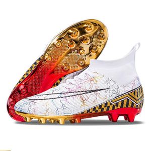 Wholesale High Ankle Athletic Outdoor Indoor High Gripping Power Cr7 Turf Boys Soccer Shoes Boots Soccer Cleats For Men