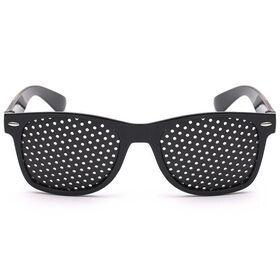 Anti-myopia Pinhole Glasses Pin hole Sunglasses Eyesight Exercise Improving vision Care Eyeglasses Pinhole Glasses