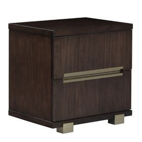 Mid Century Modern Walnut Nightstand Drawer Storage Bedside Table Bed Side Nightstand Solid Wood Nightstand