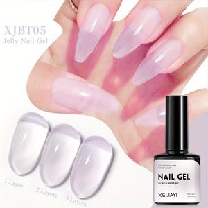 24 Colours Ice Translucent Summer 7.3ml Nail Gel Polish Nude Ice UV Gel Nails Salon Transparent Supplier 05