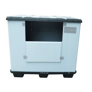 Custom Size Vented Agriculture Insulated Pallet Box, Hdpe And Pp Storage Collapsible Plastic Pallet Box