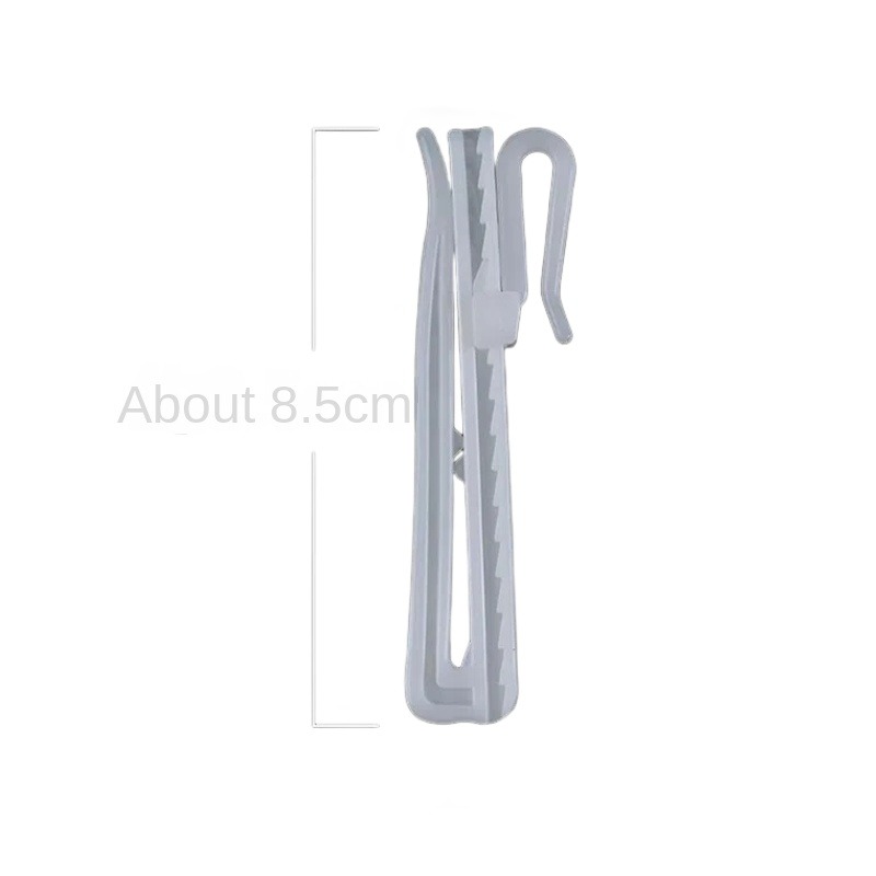 Yongjia County Hongyuan Metalware Factory High Quality Adjuster White Plastic Curtain Hook Single Type with Modern Design Low Price from Manufacturer