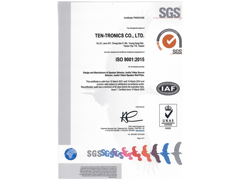 Ten-Tronics Co., Ltd. Audio Power Amplifier