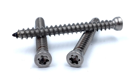 Custom 6-Lobe Wood Screws - 316 Stainless Steel Material