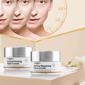 Private Label 2Pcs Day & Night Skincare Cream Kit Moisturizer Whitening Firming Anti Wrinkle Aging Glow Retinol Skin Care Set