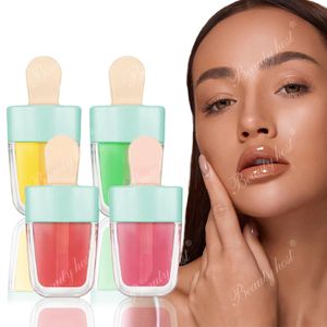 Ready Stock Wholesale Vegan Fruit Lip Oil, Ice Cream Shape Nourishing Lip Gloss - Hydrating Plumping Daily Use
