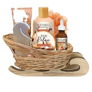 Hot Sale Private Label Luxury Travel Body Skin Bath gift basket for women storage baskets bath set