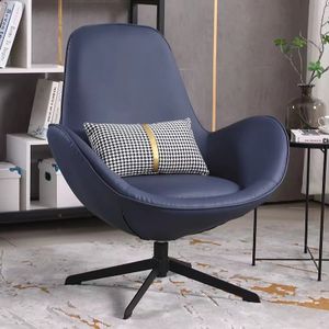 Designer business high back chair sub Italian minimalist luxury single swivel chair bedroom study office egg chair