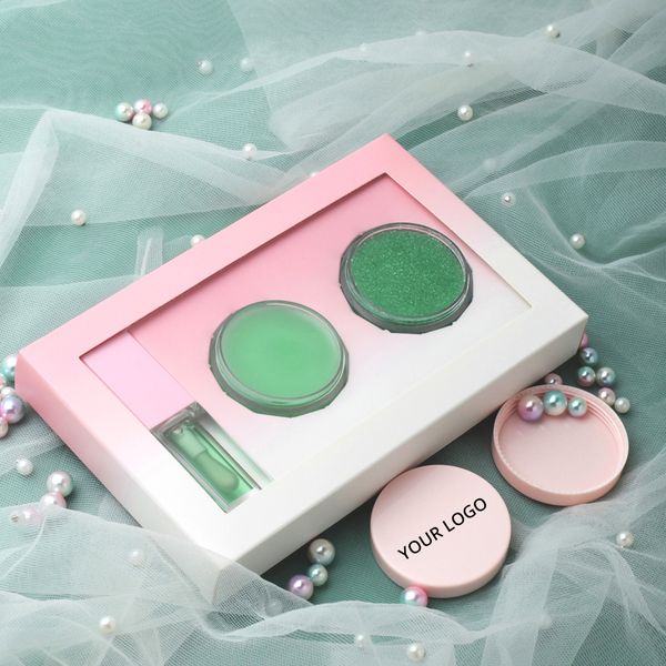 Custom Vegan Cruelty Free Pink Lip Balm Care Scrub Mask Lip Oil Glaze Kit Private Label Lip Care Set