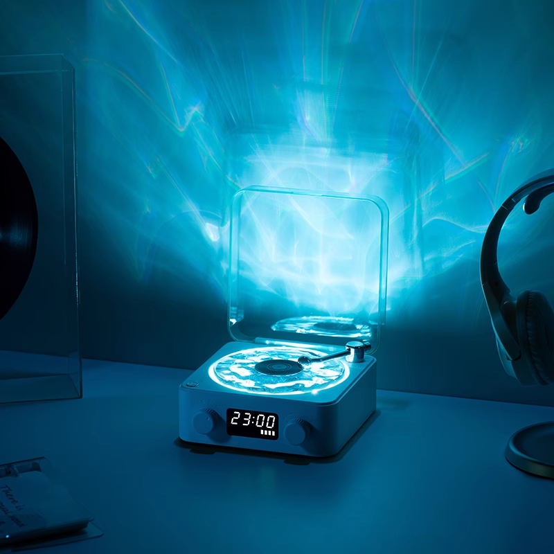 LED Night Light Music Ocean Wave Atmosphere Speaker Sleep Retro Wireless Wave speaker