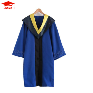 Wholesale unisex graduation gowns college students ph.D. Graduation school uniforms cheap bachelors graduation gown