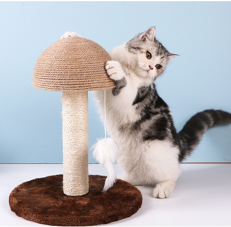 Cat Climbing Christmas Tree Jumping Platform Scratching Post Cat Tree Sisal Rope Cat Toy