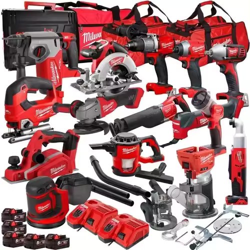 LTEREGEE HARDWARE Just Delivered MilwaukeeS 2695-15 tools combo kits M18 20V Cordless Lithium-Ion Combo Tools Kits