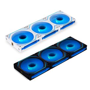 LIAN LI UNI FAN SL Infinity 120 Mirror Daisy-Chain ARGB Fan PWM L-Connect Gen.3 Fan 12cm UF-SLIN120 Forward Blade, 3 Pack