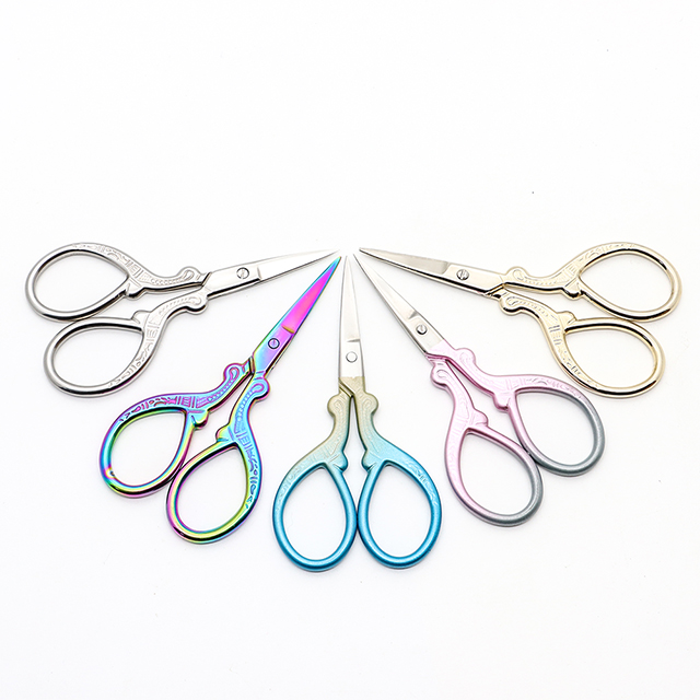 Tongde Industry And Trade (yangjiang Yangdong District) Co., Ltd. Professional Groomer Hair Nail Trimming Embroidery Mini Beauty Eyebrow Small Multifunction Scissors For Manicure