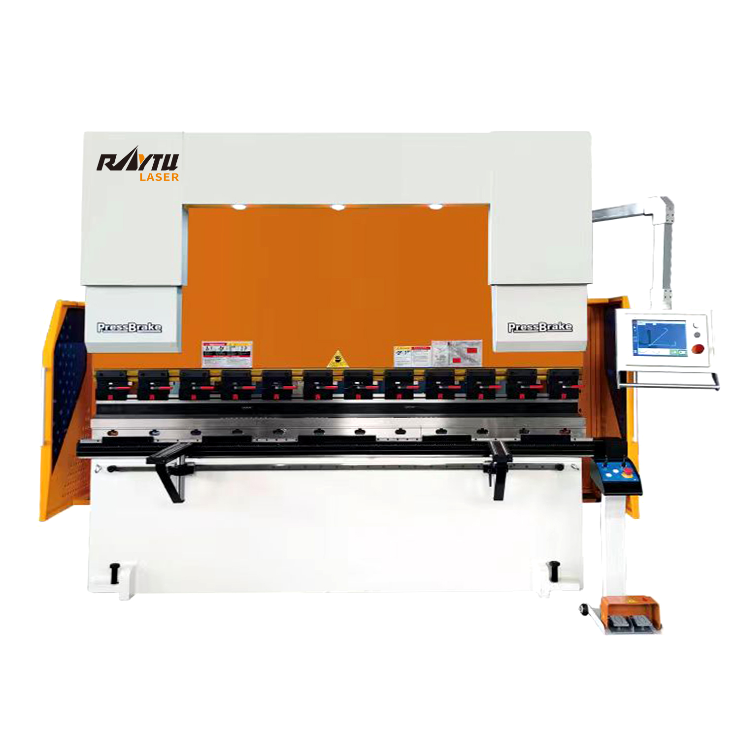 Raytu  cnc hydraulic press brake cnc 200 ton bending machine tooling fully automatic for metal sheet