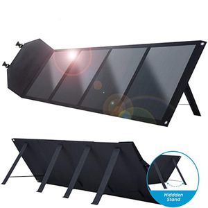 12V Portable Folding Charging Kits Monocrystalline Solar Panel for Camper Caravan Boat Yacht