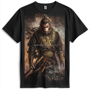 Custom Pattern Printed plus size men's hellstar t-shirts for men plain polo cotton graphic heavyweight black monkey T shirt