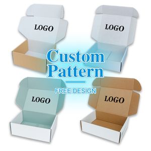 Customized Recycled Matte Printing Cardboard Mailer Shipping Mail Kraft Corrugated Paper Carton Box
