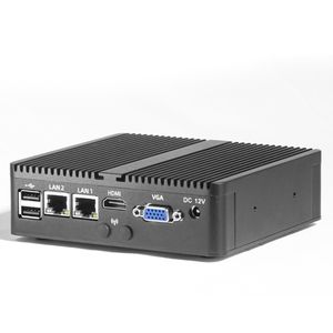 J6426 Mini Industrial Barebone PC Intel 12th Gen Fanless Quad-Core with DDR4 4*LAN HD Display Port SSD Win10/Linux UK Plug