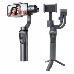 Factory supply S5B handheld 3 axis anti-shake  phone gimbal stabilizer 360 Ai Auto Face Tracking Selfie Stick Tripod
