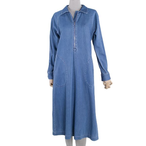 XingNuo Factory Wholesale Custom Women Evening Casual Elegant Premium Denim Long Girls Dresses