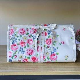 Wholesale FREE SAMPLE Water-resistant Makeup Cosmetic Bag with Hanging Hook