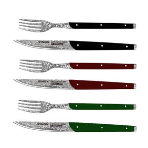 VINOX professional steak knife set 2 pcs set 67 layers damascus Olive wood handle steak knife